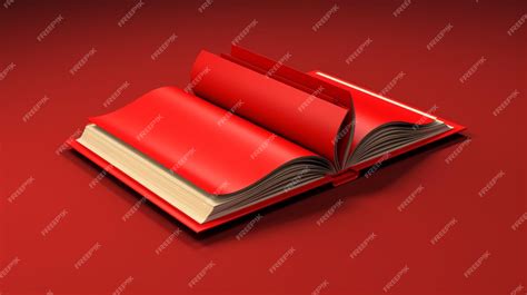 Premium Vector | A red book with a yellow cover and a red cover