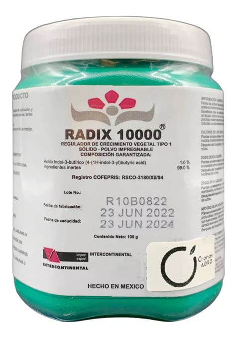 Radix 10000 100 Gramos Enraizador Mebuscar México