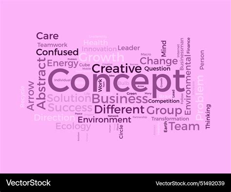 Concept Word Cloud Template Business Royalty Free Vector