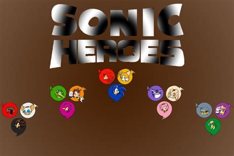 Sonic Heroes Teams Sonic Heroes Enamel Pins Sonic