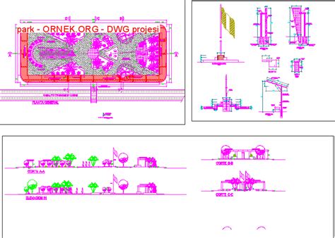 Park Dwg Projesi Autocad Projeler