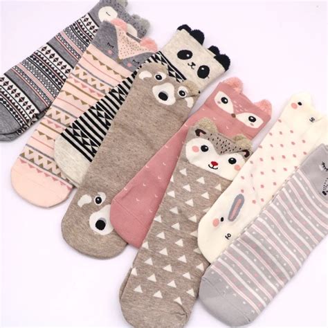 Funny Animals Cotton Women’s Socks