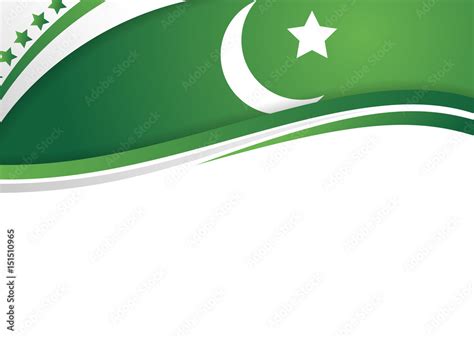 Pakistan flag themed patriotic banner design Stock Vector | Adobe Stock