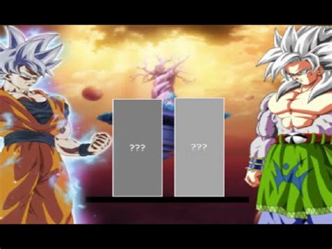 Goku Af Vs Goku Super Niveles De Poder Parte Youtube