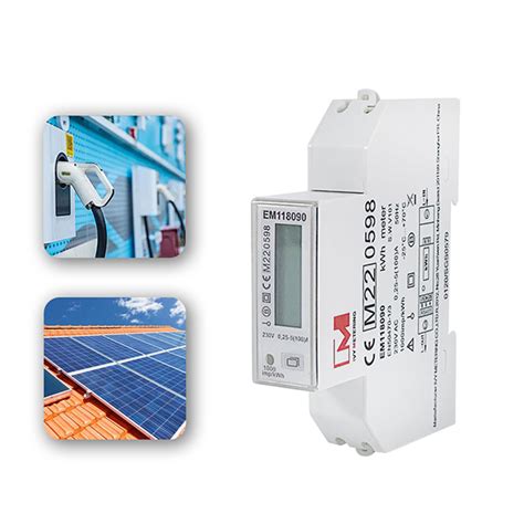 EM118089 90 91 RS485 Single Phase DIN Rail Bidirectional Metering