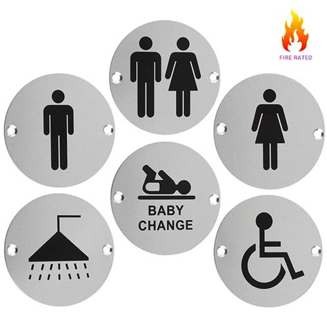 Buy Zss01ss Male Toilet Sign Sex Symbol 76mm Dia Satin Stainless Steel