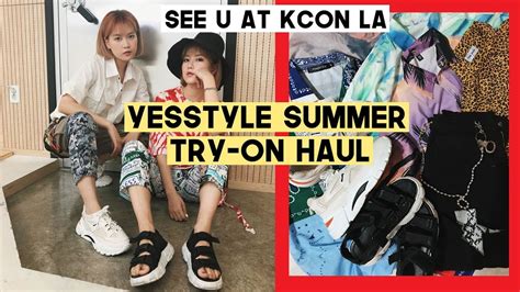 Huge Yesstyle Korean Summer Outfit Try On Haul See You At Kcon La Q2han Youtube