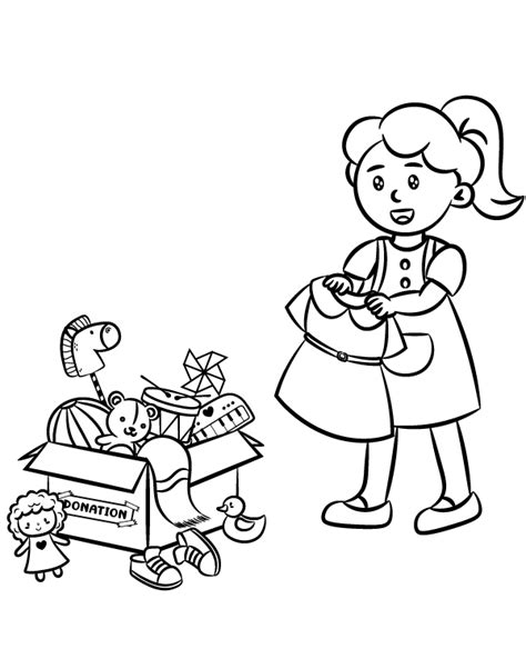 Dontating Clothes Coloring Page Topcoloringpages Net