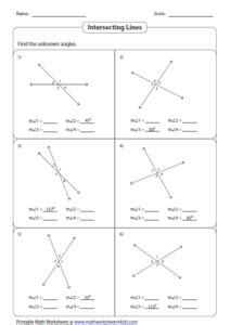 Measuring Unknown Angles Worksheets Angleworksheets