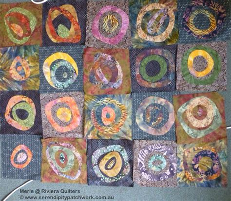 Serendipity Circles Riviera Quilters March Brenda Gael Smith