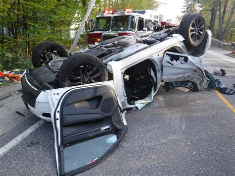 Standish Crash Leaves Wires Down Driver Trapped Newsradio WGAN