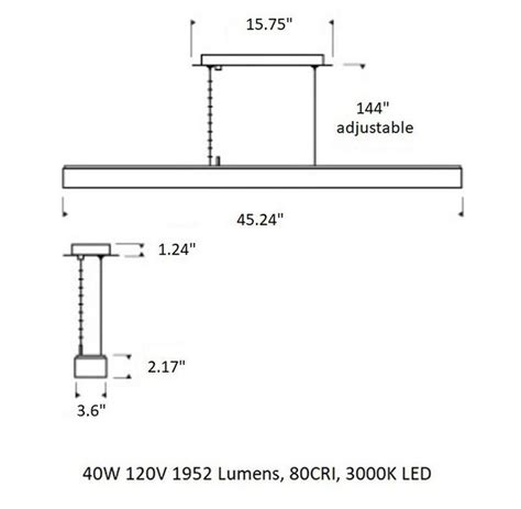 Knox Linear Suspension Lonwing Lighting