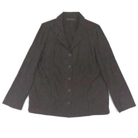 Vintage Harve Benard By Benard Holtzman Womens Large Stitch Jacket Blazer Dark Brown Grailed