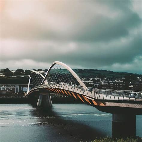 Premium AI Image | Peace Bridge in Derry