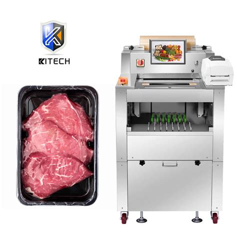 Automatic Nitrogen Flushing Food Meat Tray Sealing Modified Atmosphere