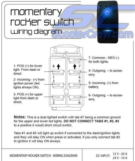 Cambridge Rocker Switch Wiring Diagram