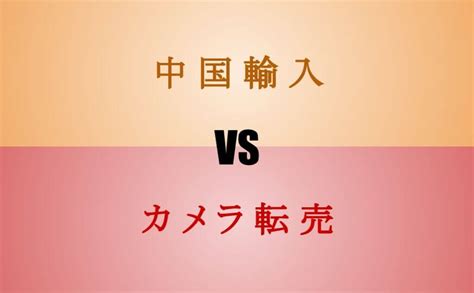 カメラ転売 Vs 中国輸入【初心者が稼ぎやすいのはどっち？？】 カメ億 ~世界一わかりやすいカメラ転売総合メディア~