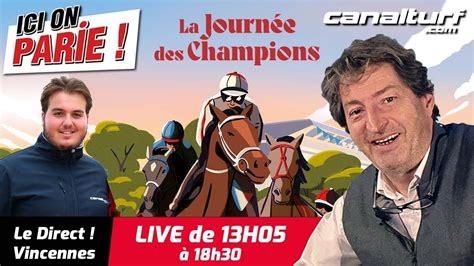 ICI on PARIE Vincennes Quinté et pronostics en live Journée des