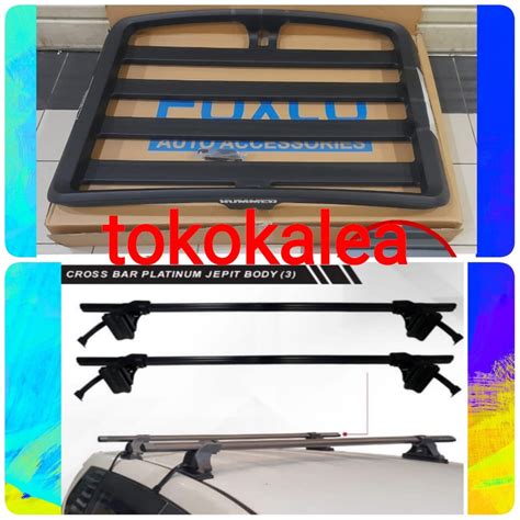 Jual PAKET ROOF RACK BAGASI HUMMER FOXCO KAKI RAK JEPIT BODY MOBIL