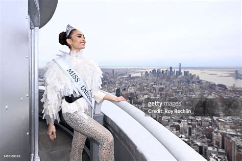 Miss Universe 2022 Rbonney Gabriel Visits The Empire State Building