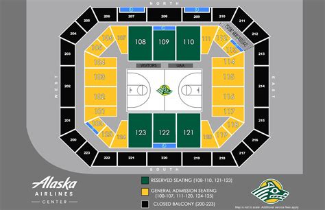 Seating Maps - Alaska Airlines Center