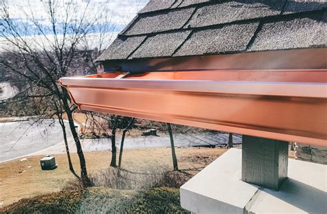 Copper Gutters Seamless Custom Inch Decorative Gutters