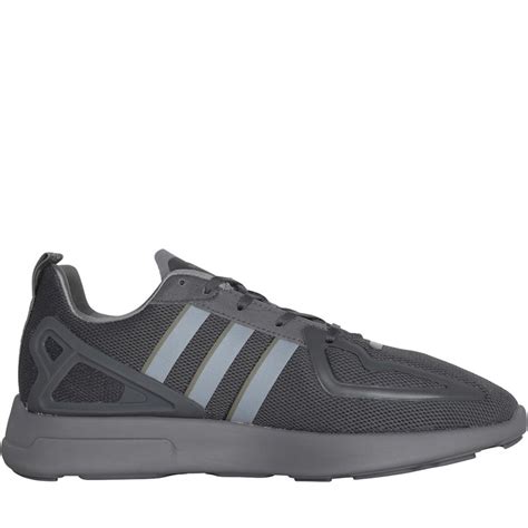 Buy adidas Originals Mens ZX 2K Flux Trainers Grey Four/Core Black/Grey ...