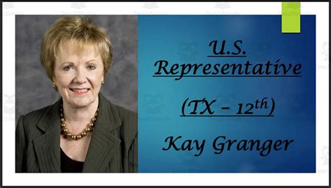 U.S. Representative Kay Granger (TX - 12th) BIO PPT by Teach Simple