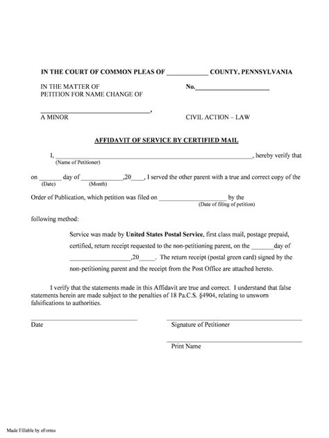 Affidavit Of Service Sample Fill Out Sign Online Dochub