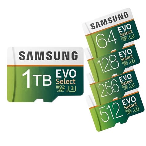 A Samsung Evo Micro Sd Memory Tf Card Tb Gb Gb Gb Gb For