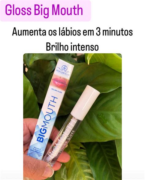 Gloss Labial Aumenta Volume Lábios Big Mouth Phállebeauty