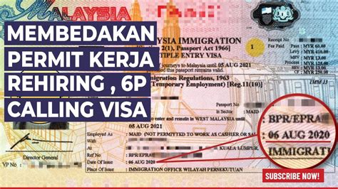 CARA MUDAH MEMASTIKAN PERMIT REHIRING 6P CALING VISA RTK YouTube