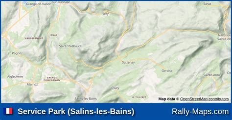 Service Park Salins Les Bains Stage Map Rallye R Gional Du Sel