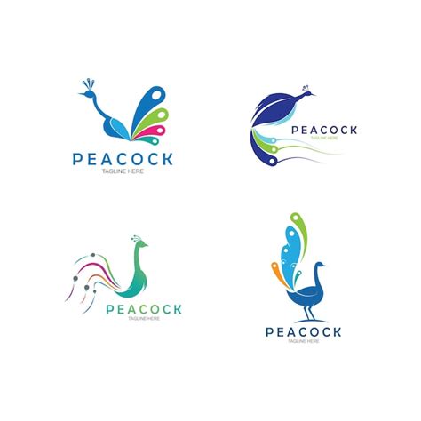 Premium Vector Peacock Logo Design Vector Template