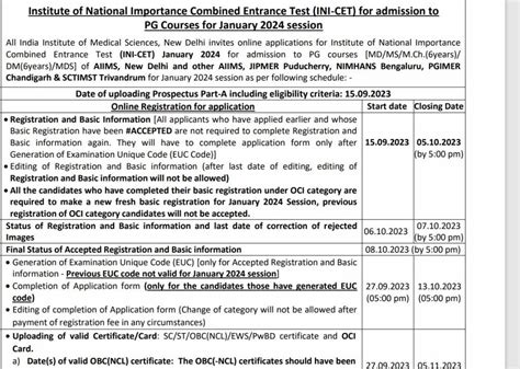 INI CET 2024 Exam Dates And Schedule OUT Check AIIMS INI CET Dates Here