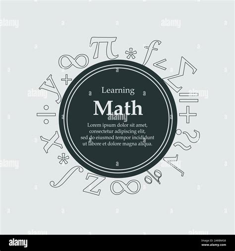 Learning Math Banner Cover Template For Education Needs With Math