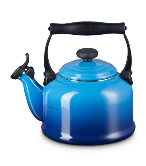 Le Creuset Blue Enamel Traditional Kettle Harrods UK