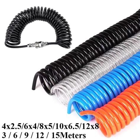 3M 6M 9M 12M 15M Polyurethane Pneumatic PU Air Compressor Hose 6 4mm 8