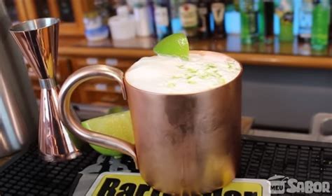 Aprenda A Fazer Moscow Mule Espuma De Gengibre