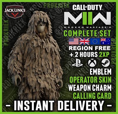 Call Of Duty Modern Warfare Jack Links Promo Sasquatch Ghillie