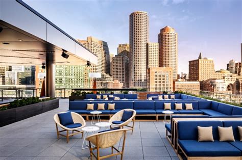 Photos Inside The Revamped Lookout Rooftop At The Envoy Hotel Boston