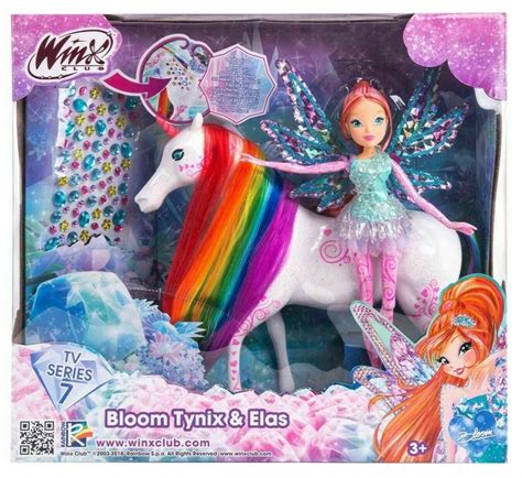 Winx Club Bloom Tynix Doll Elas The Unicorn Set Rainbow New Misb