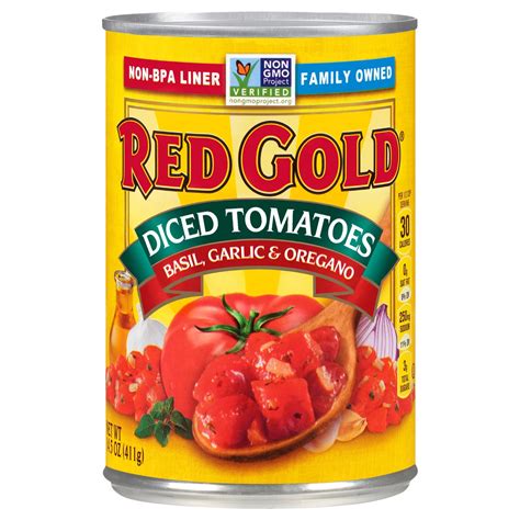 Red Gold Premium Diced Tomatoes With Basil Garlic And Oregano Shop