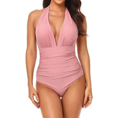 Leesechin Womens Swim Suits Clearance Sexy Bodysuit Bikini Without