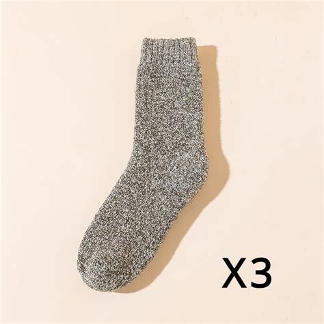 3 пары зимних мужских носков из мериносовой шерсти, очень толстые ...