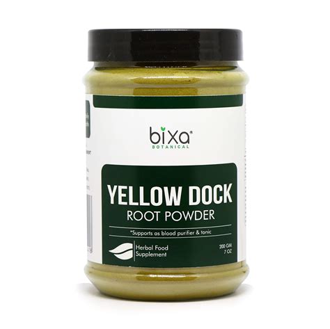 Buy Bixa Botanical Yellow Dock Root Powder G Oz Pack Of