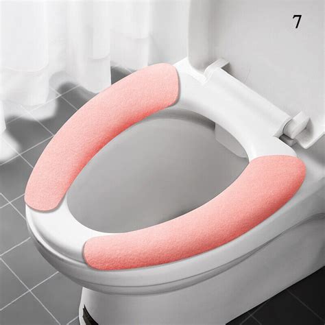 Washable Bathroom Toilet Seat Pad Closestool Warmer Soft Cushion Cover