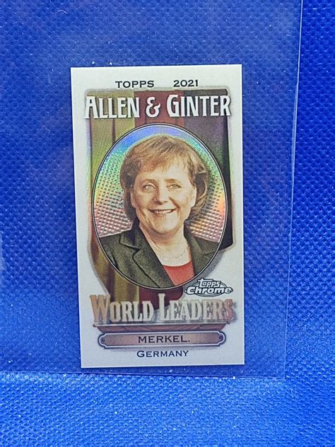 Topps Chrome Allen Ginter Refractor World Leaders Mwl Angela