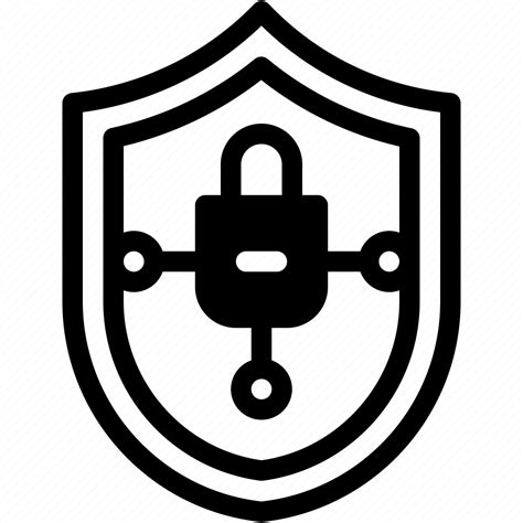 Cyber Security Shield Information Pad Lock Data Icon Download