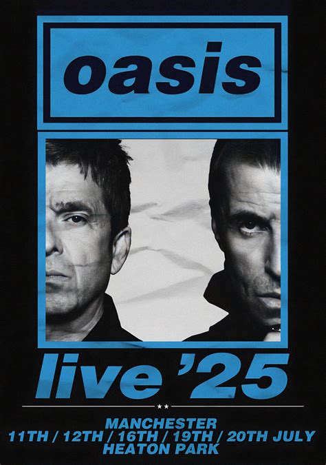 oasis   uk manchester heaton park   poster